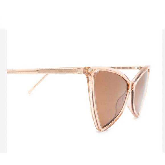 NEW SAINT LAURENT jerry cat eye sunglasses in blush - Picture 2 of 4